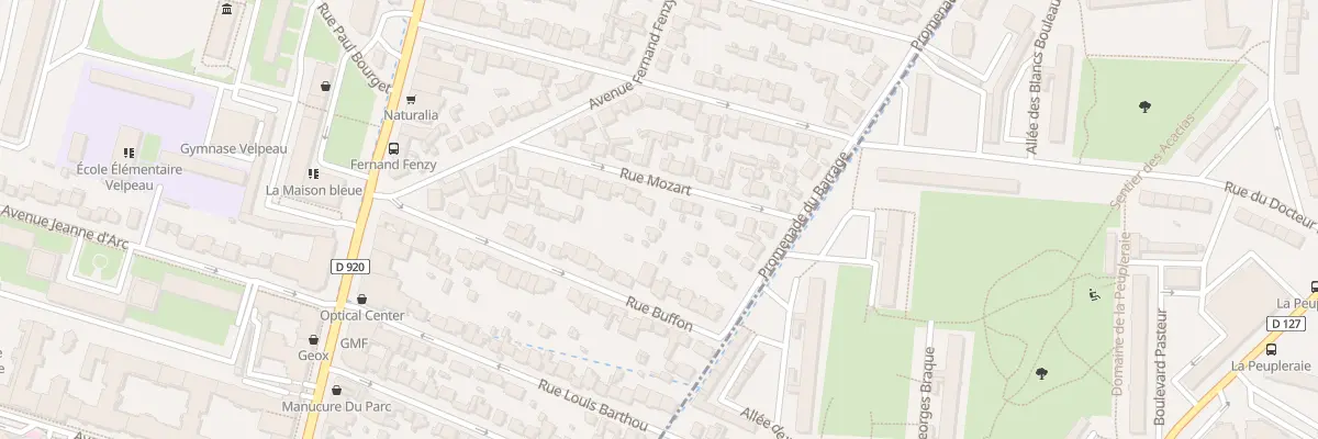 Plan du 20 Rue Mozart à Antony