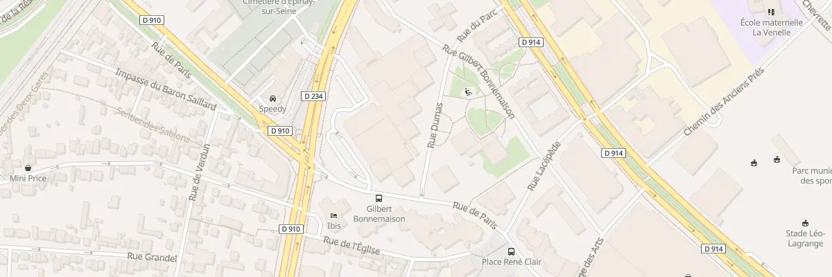 Plan du 14 Rue Dumas à Épinay-sur-Seine