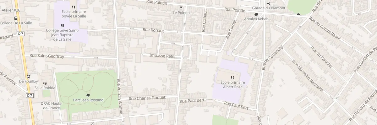 Plan du 39 Rue Langlès à Amiens