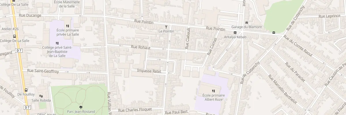 Plan du 3 Rue Langlès à Amiens