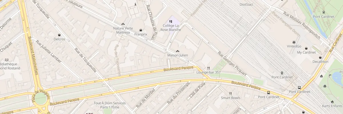 Plan du 6B Bd Pereire à Paris 17e Arrondissement
