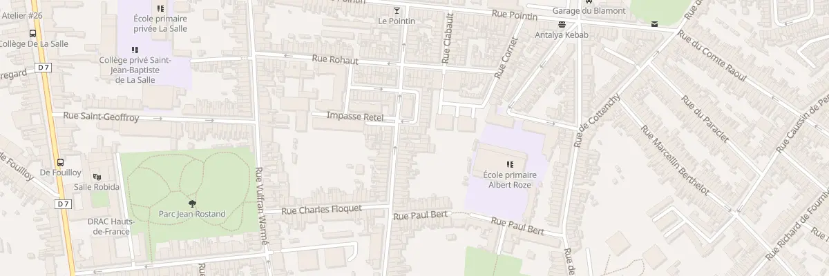 Plan du 35 Rue Coquerel à Amiens