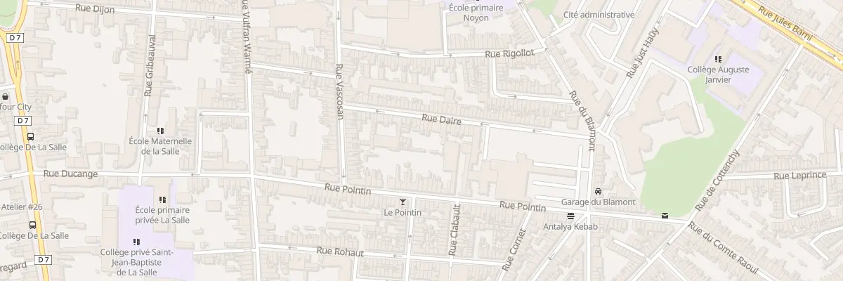 Plan du 32 Rue Daire à Amiens