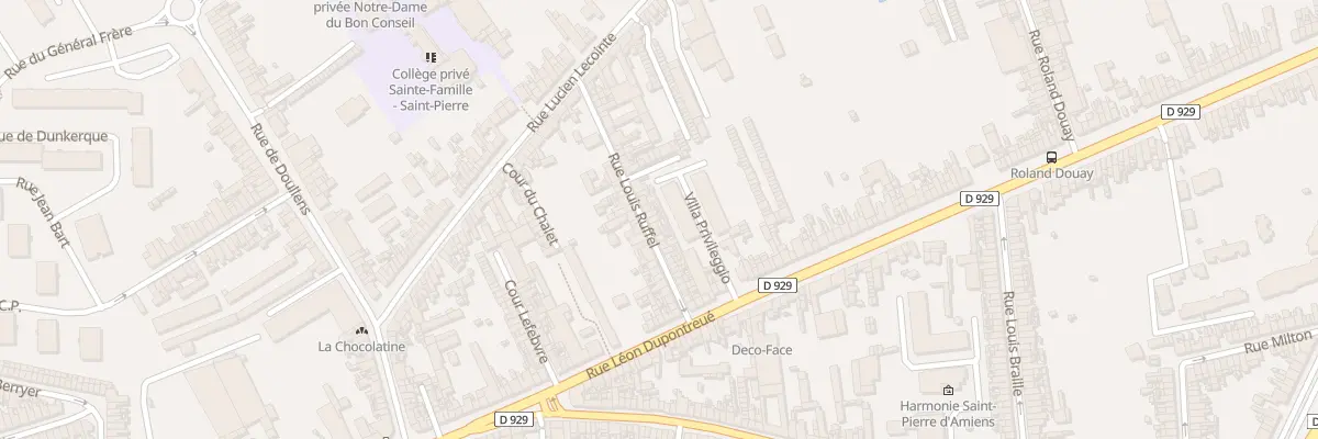 Plan du 30 Rue Louis Ruffel à Amiens