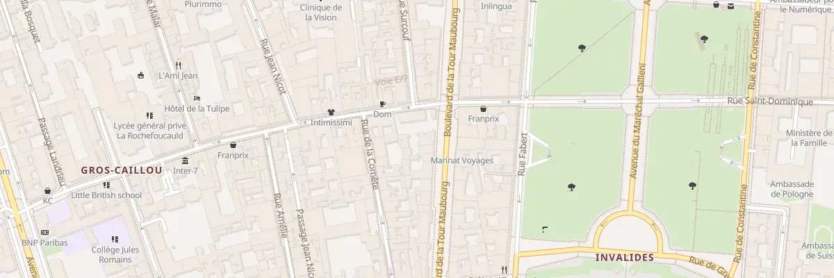Plan du 42 Bd de la Tour-Maubourg à Paris 7e Arrondissement