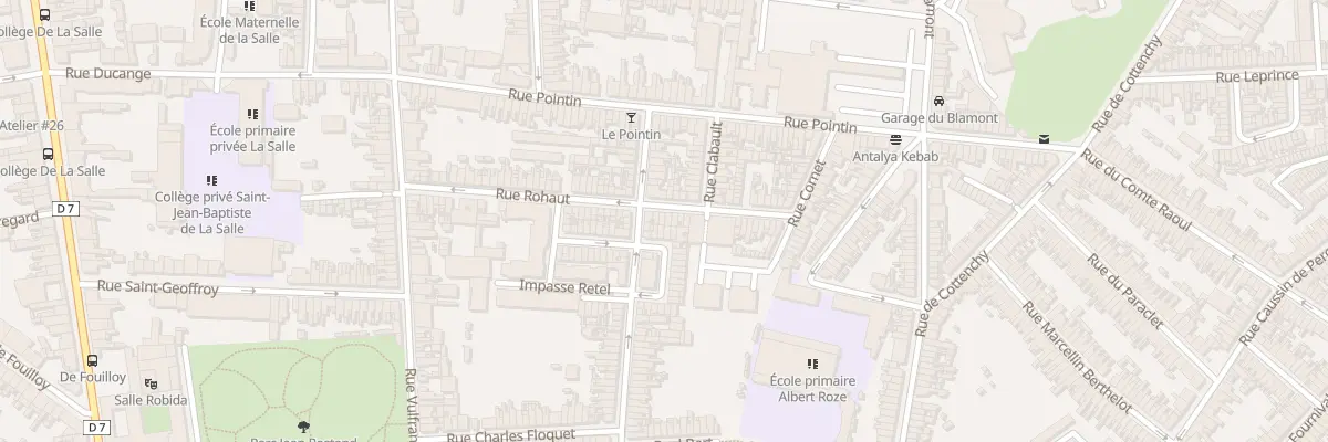 Plan du 50 Rue Rohaut à Amiens