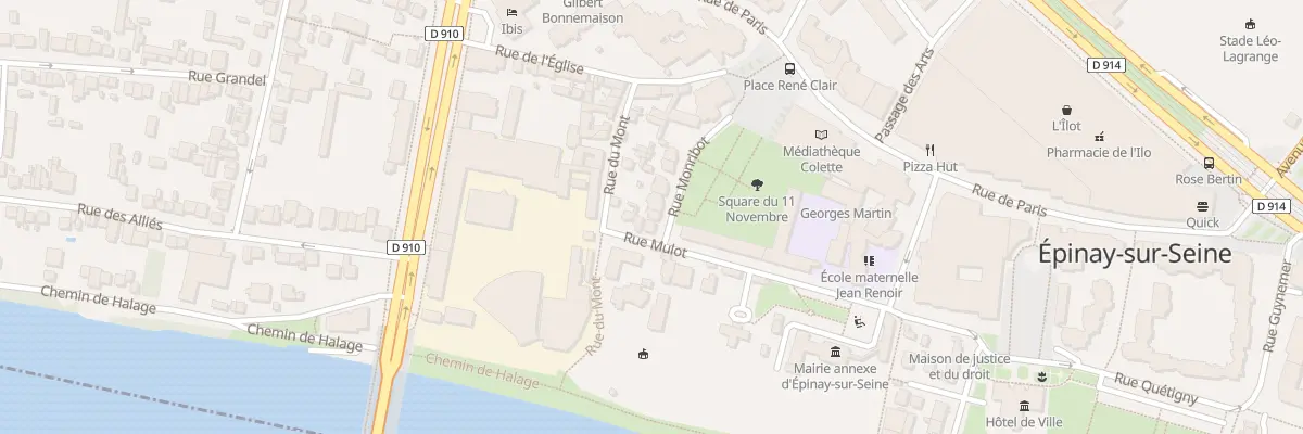Plan du 10 Rue Monribot à Épinay-sur-Seine