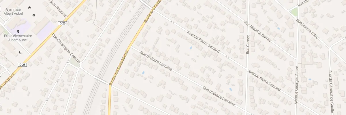 Plan du 17 Rue d’Alsace Lorraine à Sainte-Geneviève-des-Bois