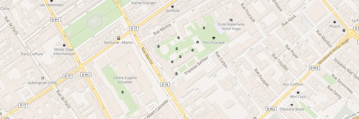 Plan du 1 Imp Barbier à Clichy