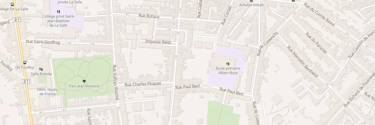 Plan du 45 Rue Coquerel à Amiens