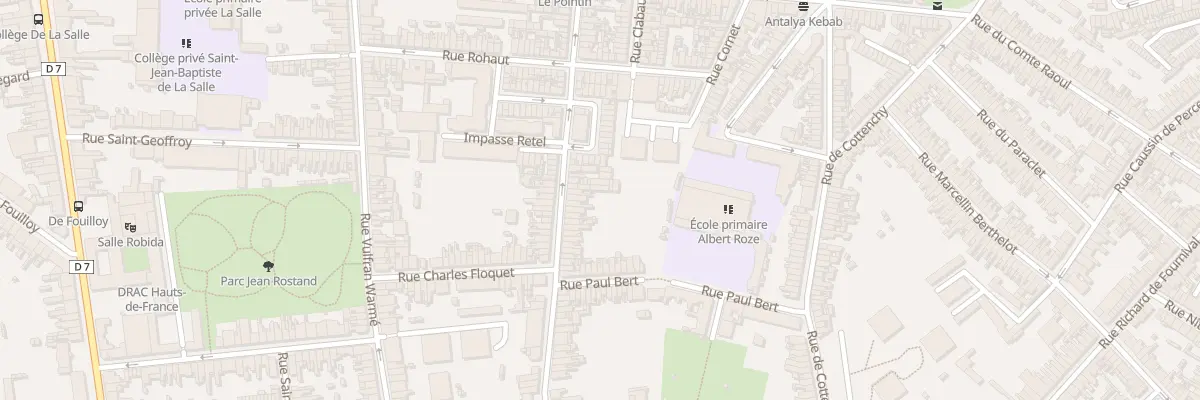 Plan du 43 Rue Coquerel à Amiens