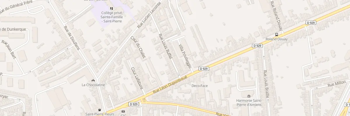 Plan du 22 Rue Louis Ruffel à Amiens