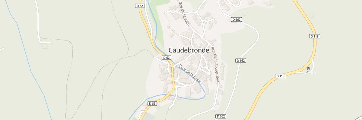 Plan du 32 Le Village à Caudebronde