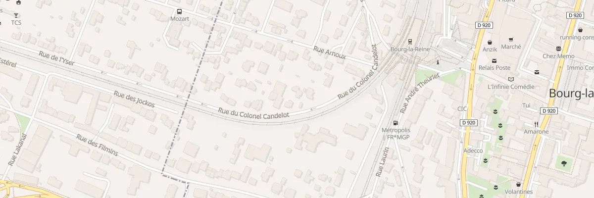 Plan du 20 Rue du Colonel Candelot à Bourg-la-Reine