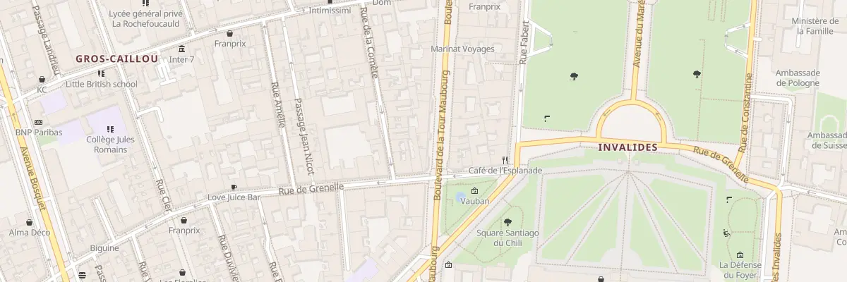 Plan du 56 Bd de la Tour-Maubourg à Paris 7e Arrondissement