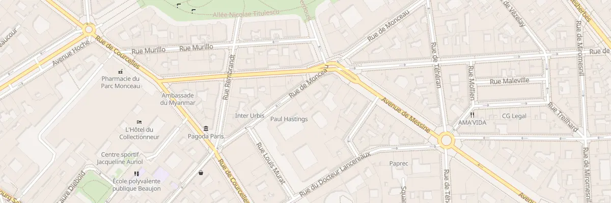 Plan du 36 Rue de Monceau à Paris 8e Arrondissement