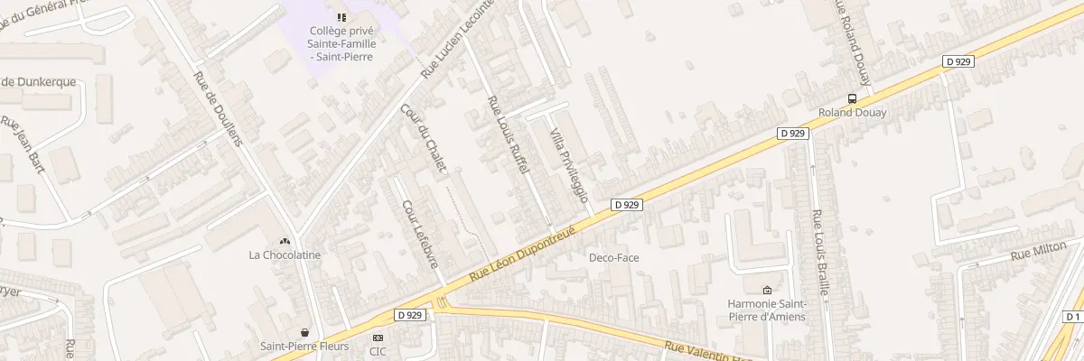 Plan du 18 Rue Louis Ruffel à Amiens