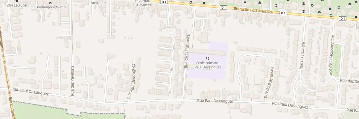 Plan du 29 Rue de la Liberté à Dunkerque