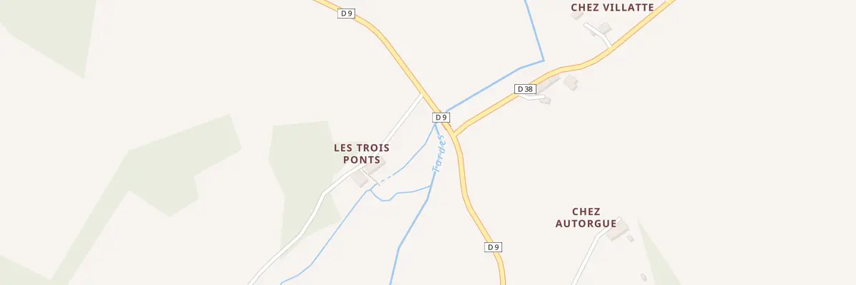 Plan du 3 Les Trois Ponts à Saint-Silvain-Bellegarde