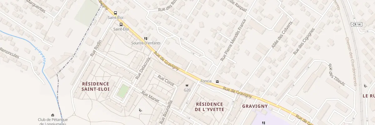 Plan du 77 Rue de Gravigny à Chilly-Mazarin