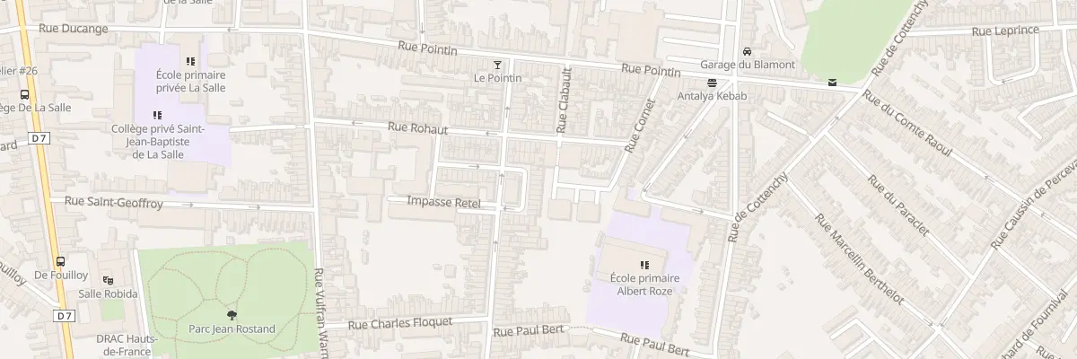 Plan du 17 Rue Langlès à Amiens