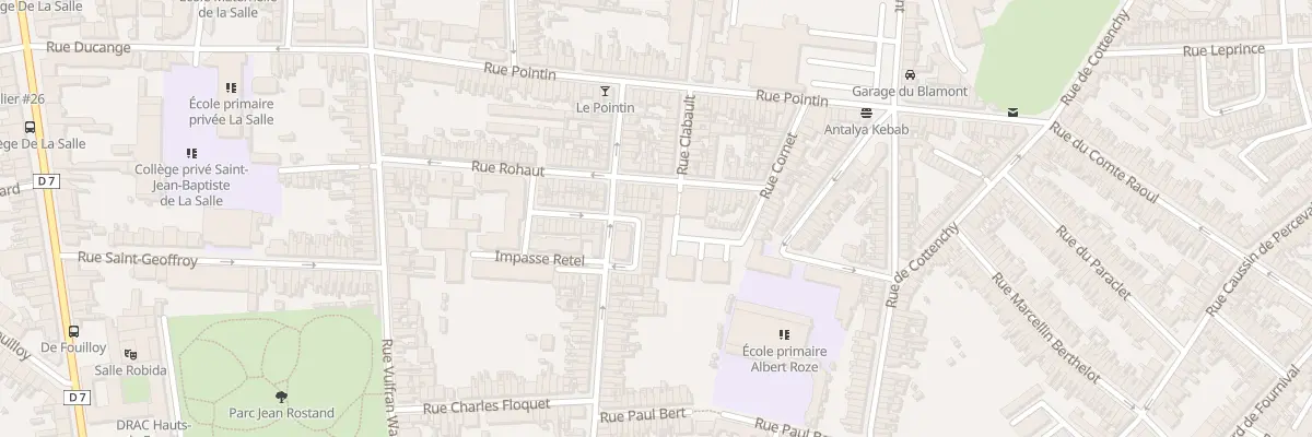 Plan du 13 Rue Langlès à Amiens