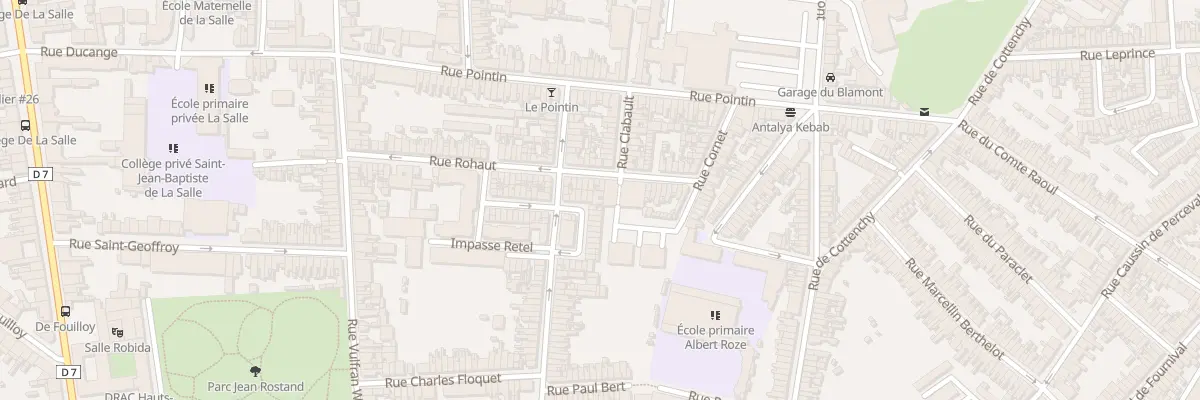 Plan du 11 Rue Langlès à Amiens