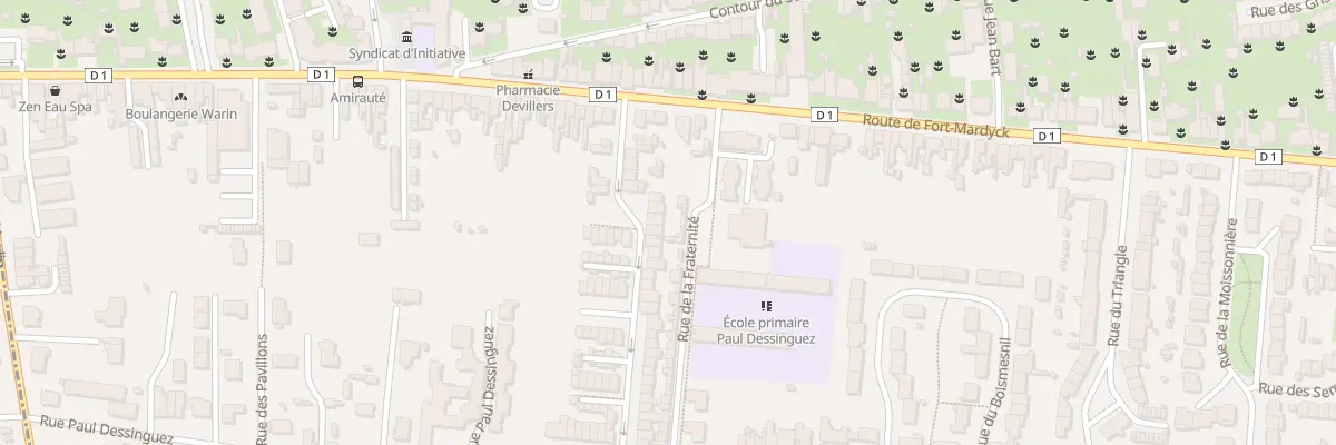 Plan du 13 Rue de la Liberté à Dunkerque