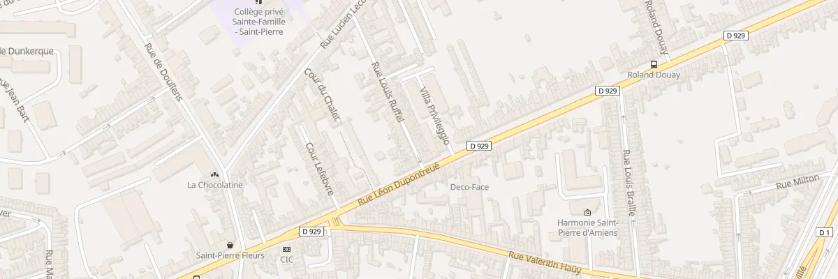 Plan du 10 Rue Louis Ruffel à Amiens