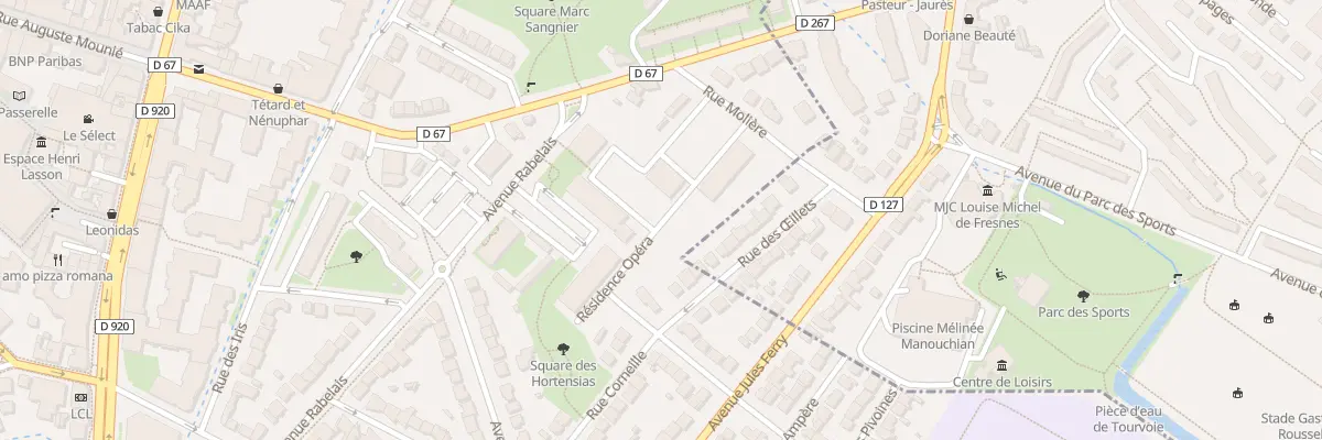 Plan du 4 Rue Molière à Antony