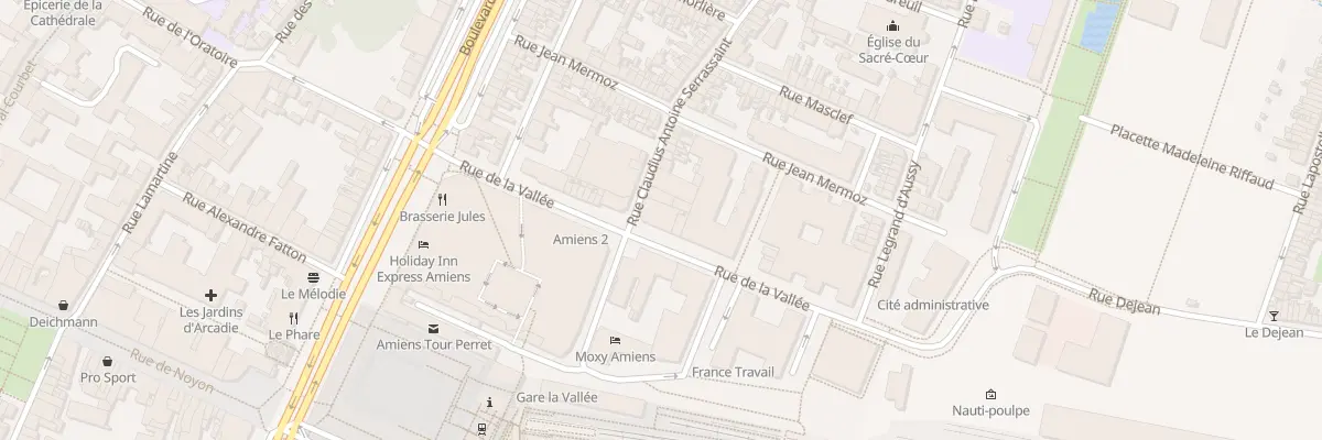 Plan du 28 Rue Claudius Serrassaint à Amiens