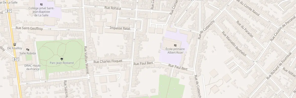 Plan du 51 Rue Coquerel à Amiens