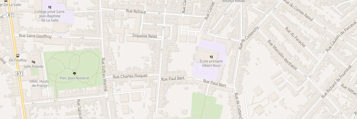 Plan du 49 Rue Coquerel à Amiens