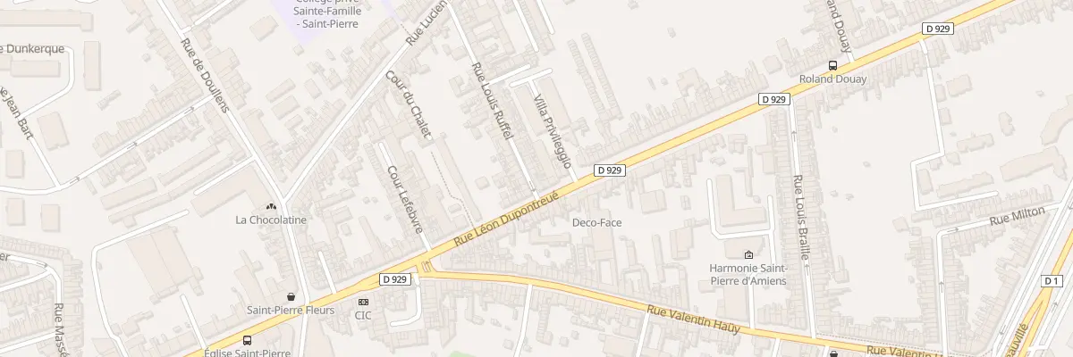 Plan du 4 Rue Louis Ruffel à Amiens
