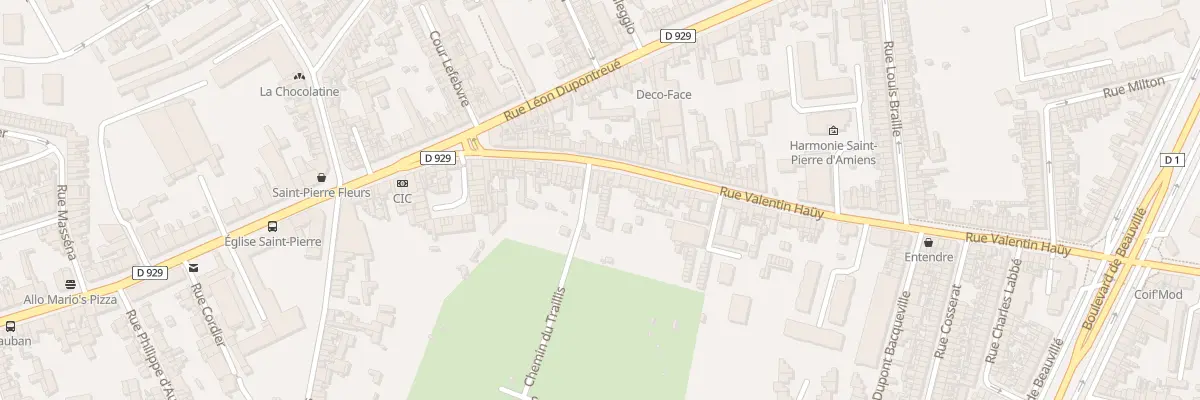 Plan du 50 Rue Valentin Haüy à Amiens