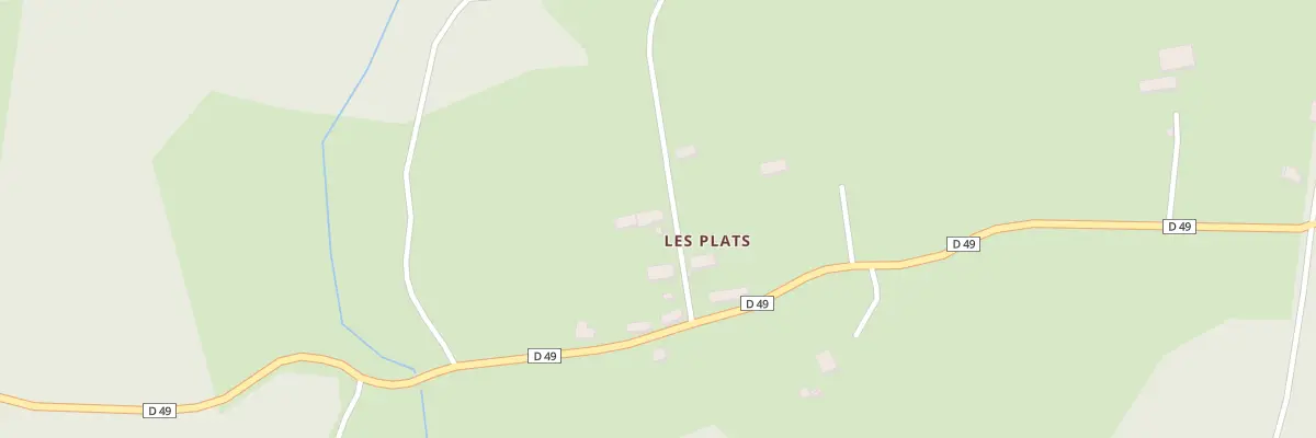 Plan du 5032 Les Plats à Lignareix
