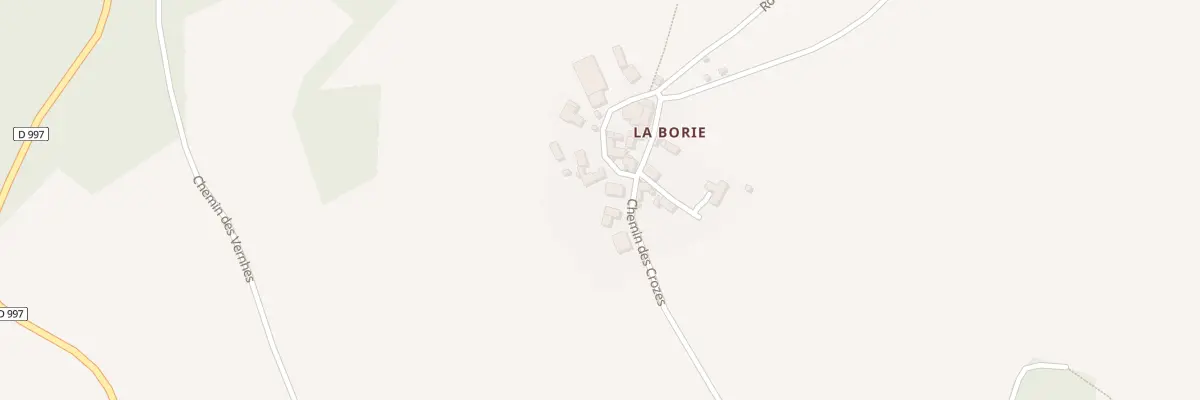 Plan du 965 Rte de la Borie à Belcastel