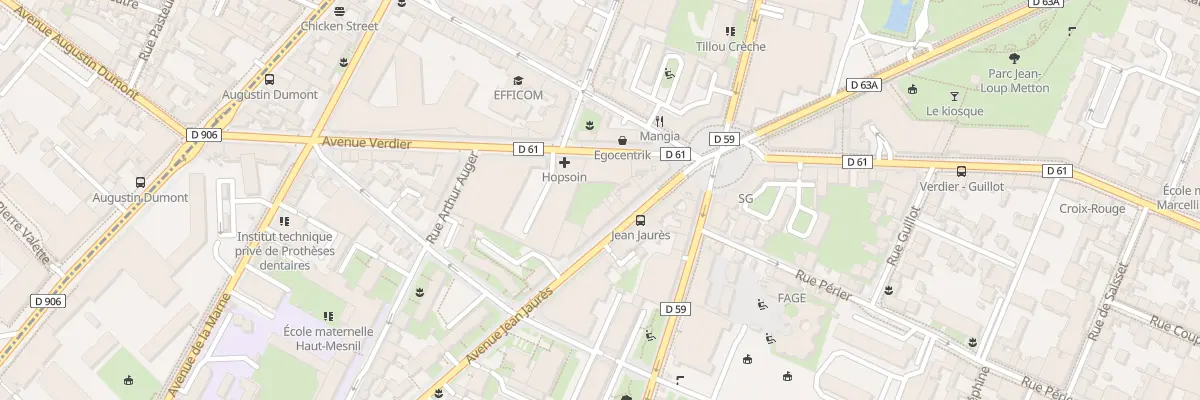 Plan du 76 Av Jean Jaurès à Montrouge