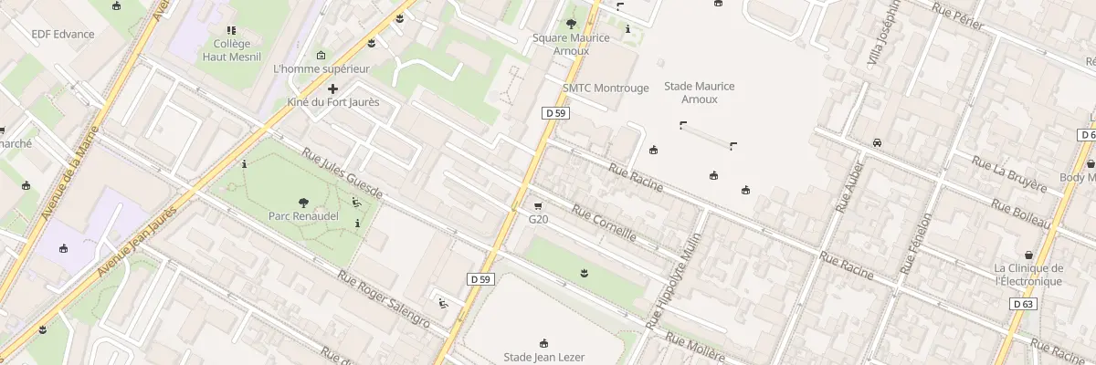 Plan du 22B Rue Corneille à Montrouge