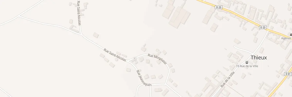 Plan du 3 Rue de Monplaisir à Thieux