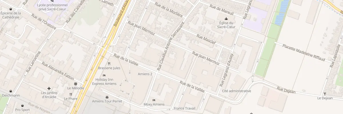 Plan du 46 Rue Claudius Serrassaint à Amiens