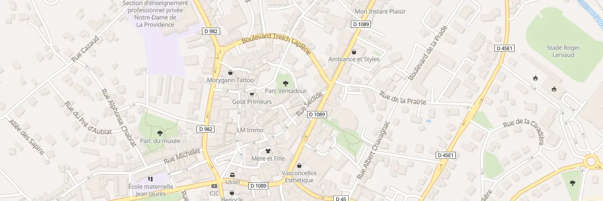 Plan du 1B Rue Séclide à Ussel