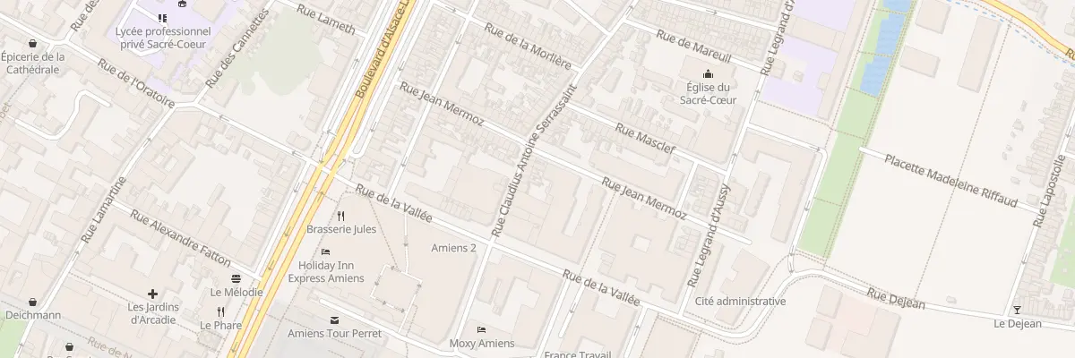 Plan du 50 Rue Claudius Serrassaint à Amiens