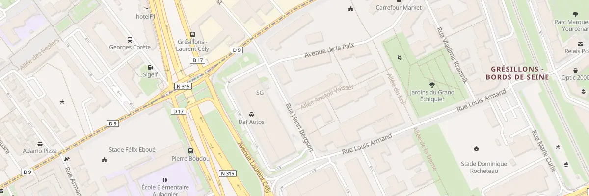 Plan du 6 Rue Henri Bergson à Asnières-sur-Seine