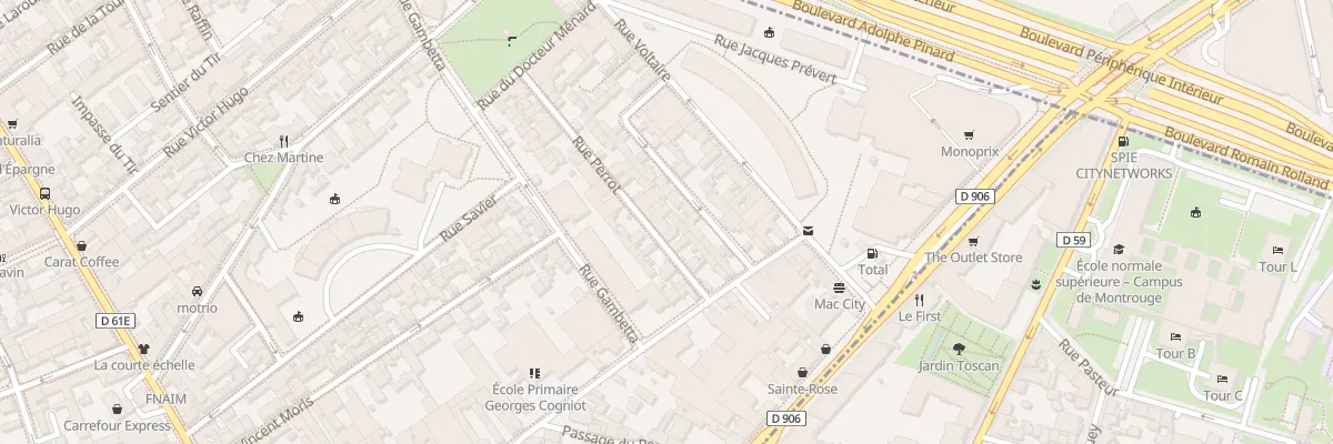 Plan du 10 Rue Perrot à Malakoff
