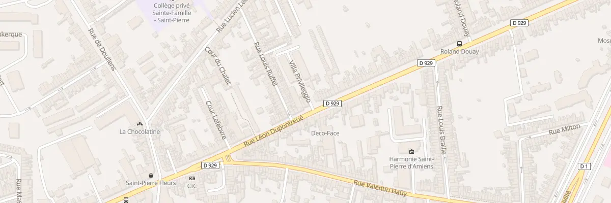 Plan du 39 Rue Léon Dupontreué à Amiens
