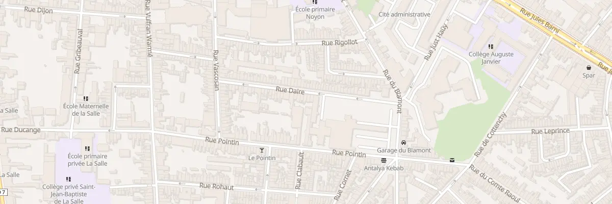Plan du 46 Rue Daire à Amiens