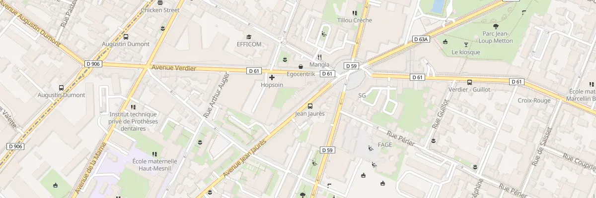 Plan du 74 Av Jean Jaurès à Montrouge