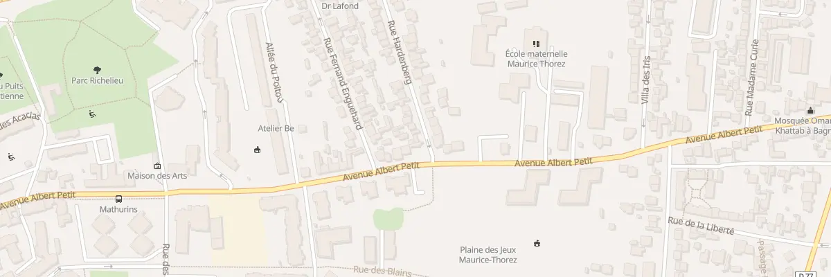 Plan du 3 Rue Hardenberg à Bagneux