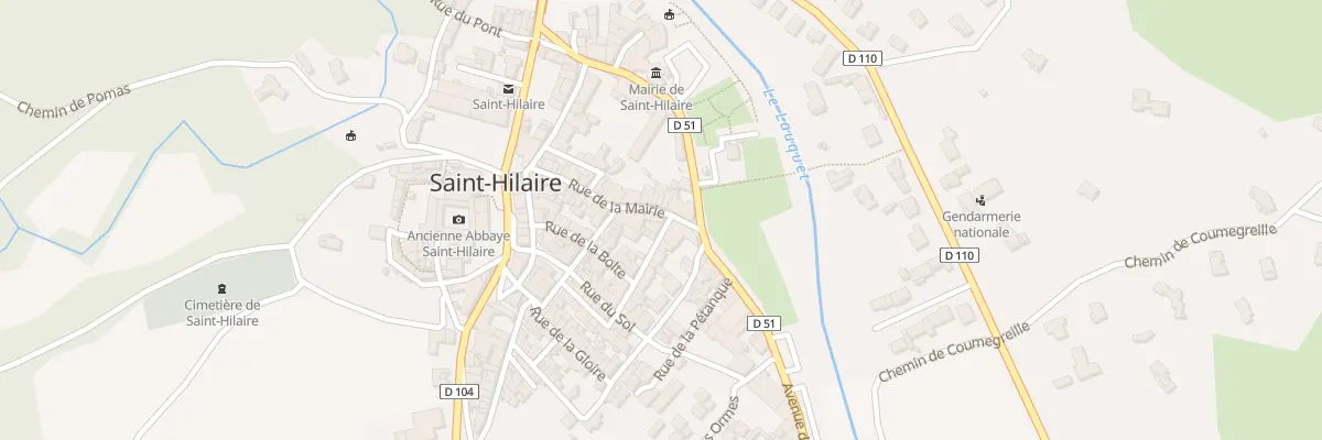 Plan du 2 Rue Droite à Saint-Hilaire